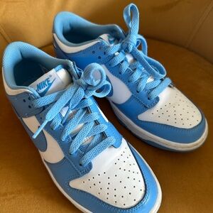 Nike Dunk Low Sneakers | Blue & White | Youth Size 5Y